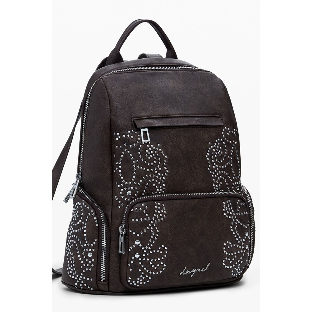 Desigual Brown Polyethylene Women Backpack