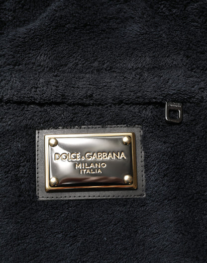 Dolce & Gabbana Black Cotton Logo Men Jogger Sweatpants Pants