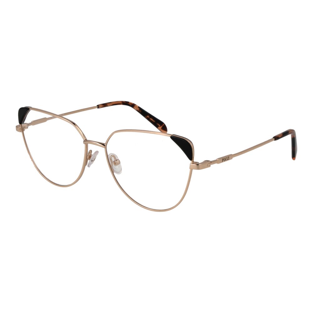 Emilio Pucci Gold Women Glasses Frame