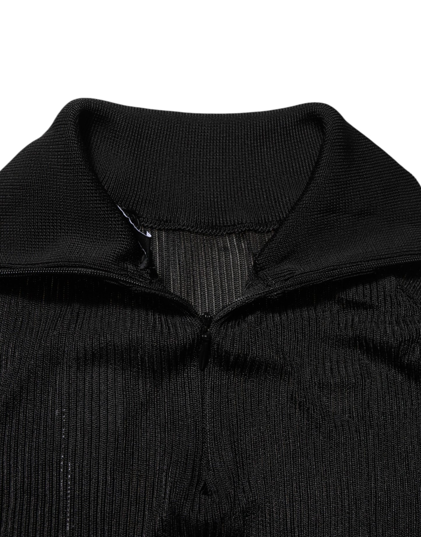 Dolce & Gabbana Black Viscose Turtle Neck Pullover Sweater