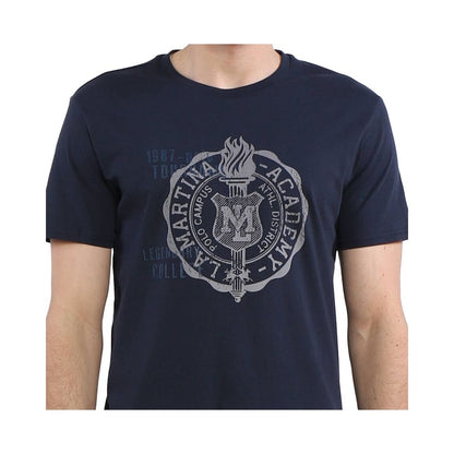 La Martina Blue Cotton T-Shirt