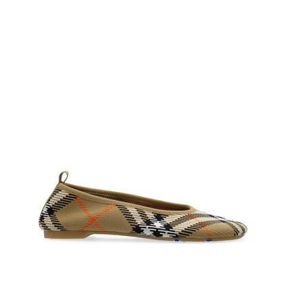 Burberry Checkered Knitted Ballerina Shoes