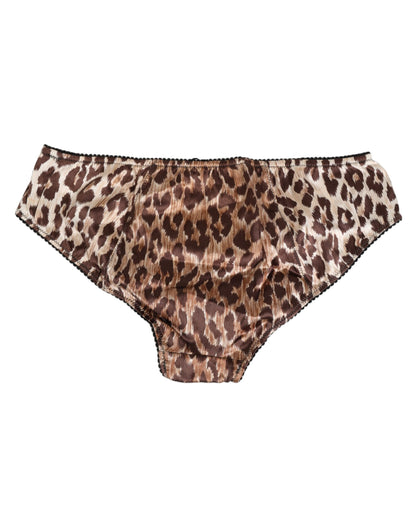 Dolce & Gabbana Multicolor Leopard Print Girdle Panty Underwear