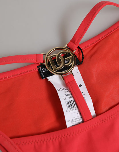 Dolce & Gabbana Red Nylon Stretch Tanga Brief Panty Underwear