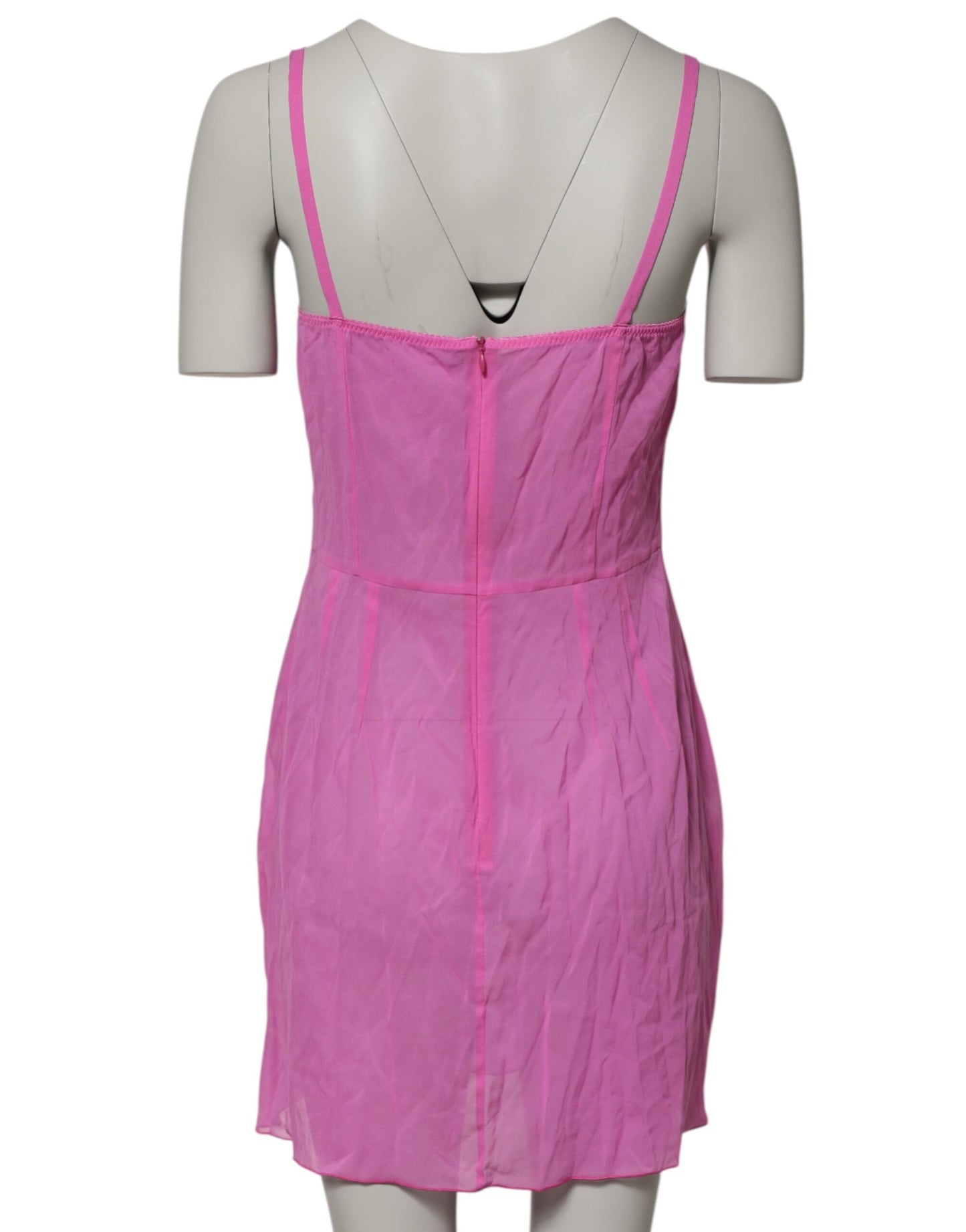 Dolce & Gabbana Pink Chemise Nylon Blend Sheer Lingerie Underwear