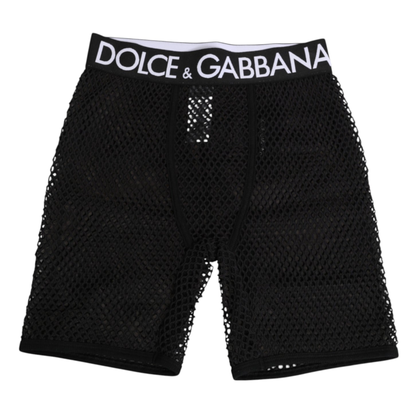 Dolce & Gabbana Black Cotton Logo Shorts Midi Trouser Underwear