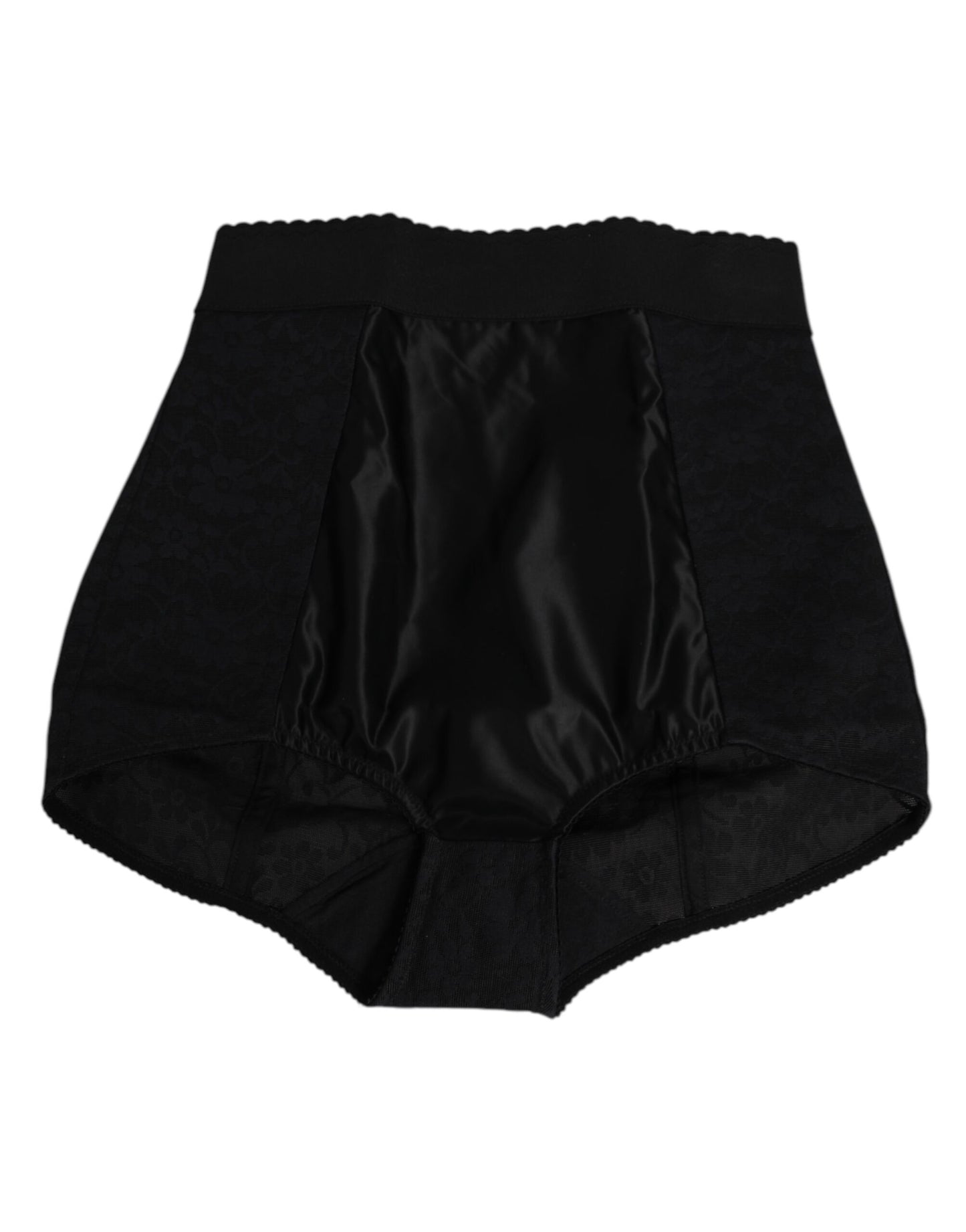 Dolce & Gabbana Black Nylon High Waist Short Panty Underwear
