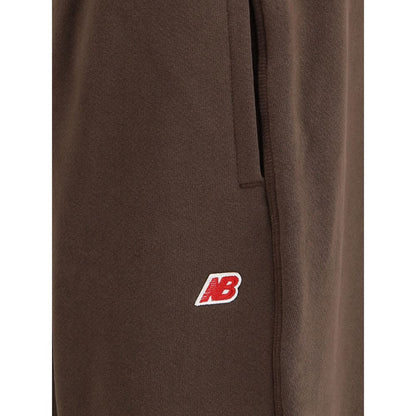 New Balance Elastic-waistband logo-patch track Pants