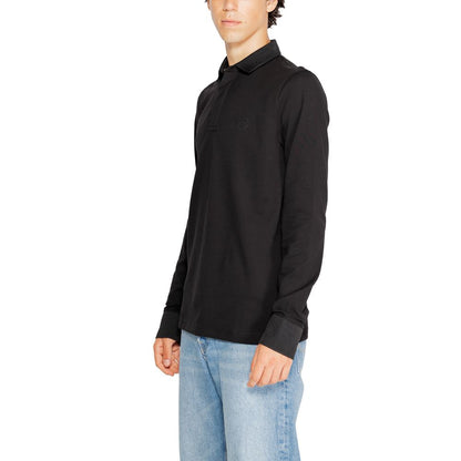Armani Exchange Black Cotton Long Sleeve
