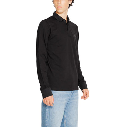Armani Exchange Black Cotton Long Sleeve
