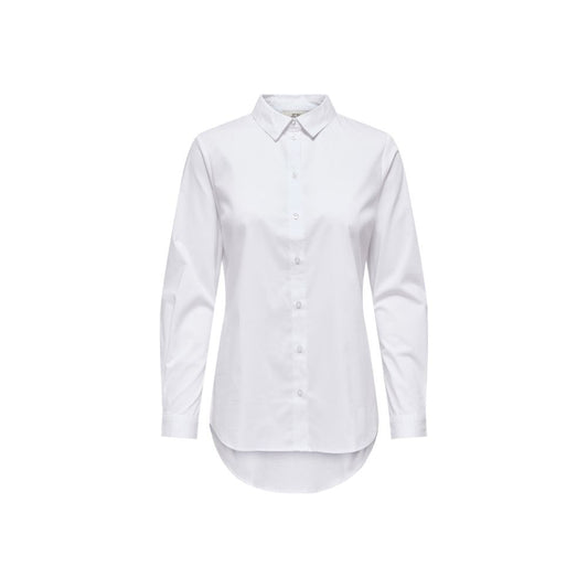 Jacqueline De Yong White Cotton Blouse