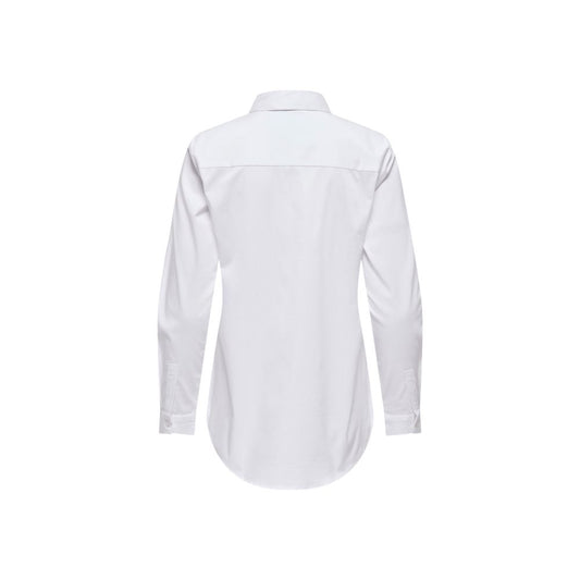 Jacqueline De Yong White Cotton Blouse