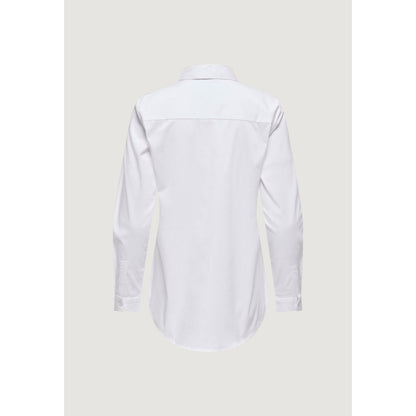 Jacqueline De Yong White Cotton Blouse