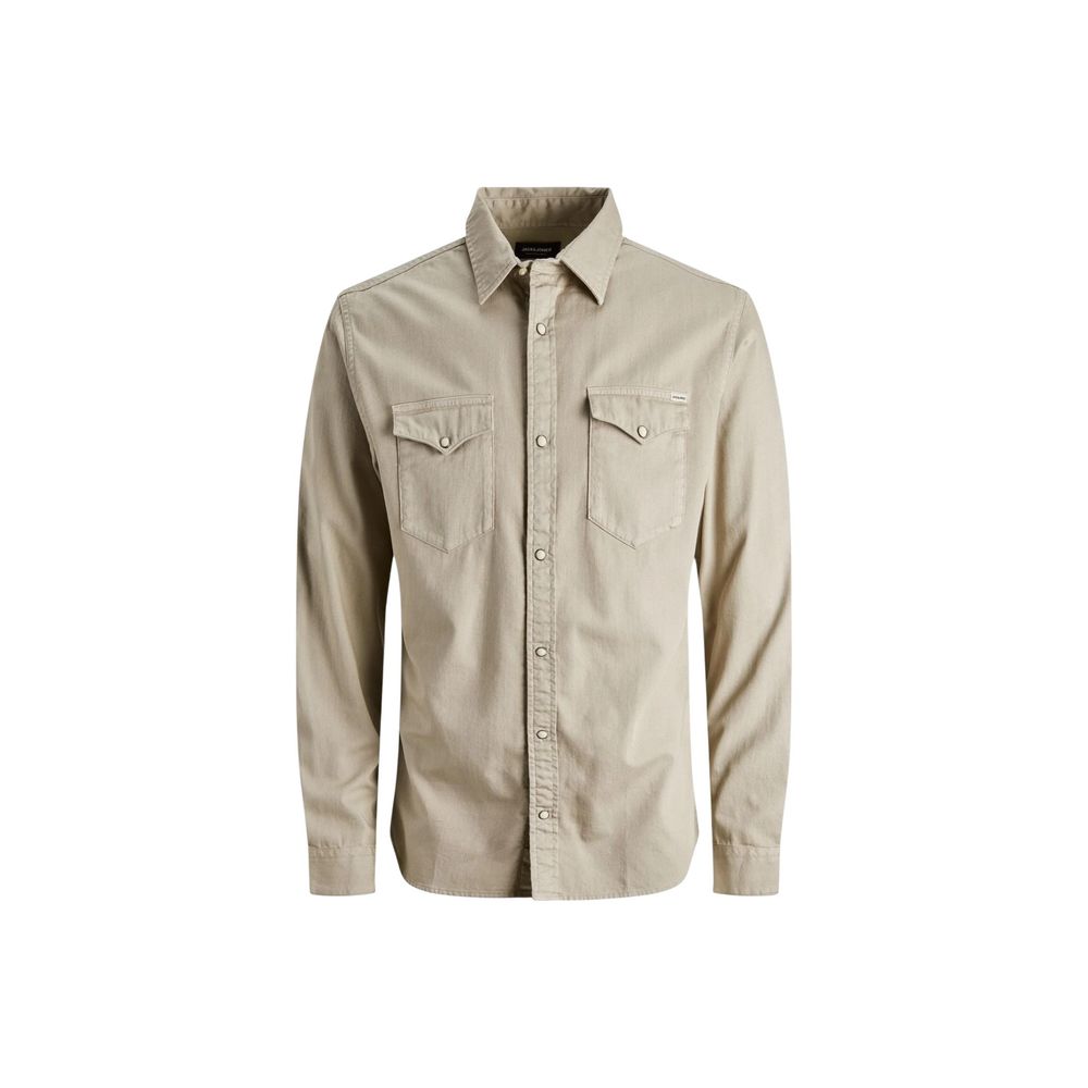 Jack Jones Beige Jeans Shirt