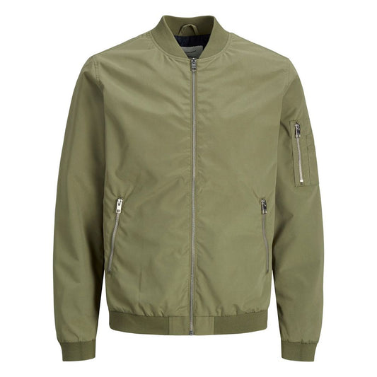 Jack Jones Green Polyester Jackets & Coat