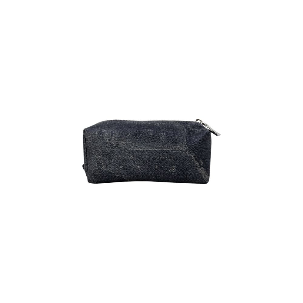 Alviero Martini Prima Classe Black Cotton Clutch Bag