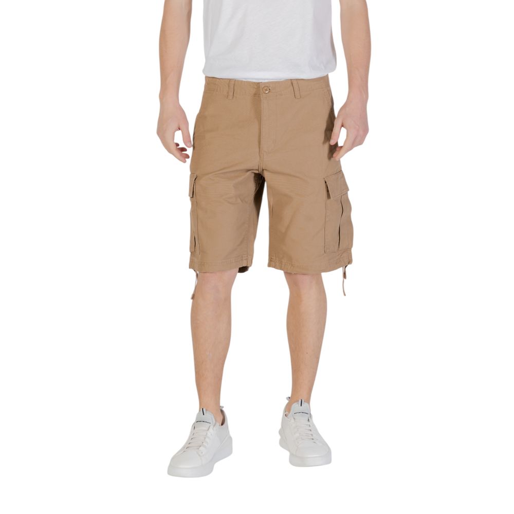 Jack Jones Beige Cotton Bermuda