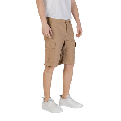 Jack Jones Beige Cotton Bermuda