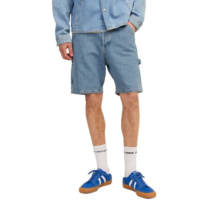 Jack Jones Light Blue Cotton Bermuda