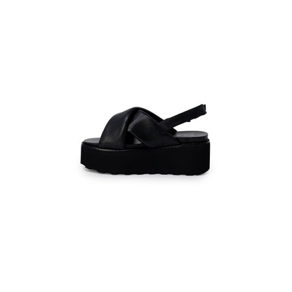 Cult Black Leather Sandal
