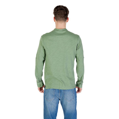 Gianni Lupo Green Cotton Long Sleeve