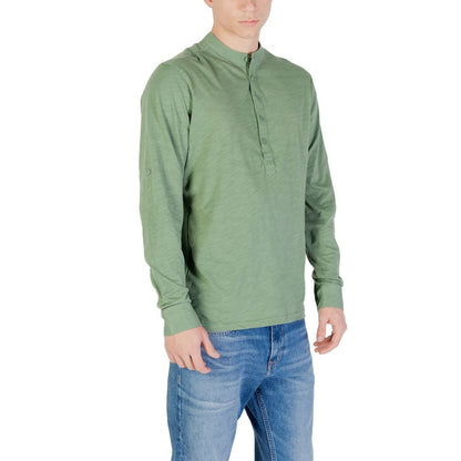 Gianni Lupo Green Cotton Long Sleeve