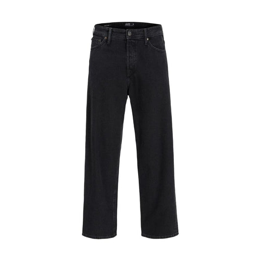 Jack Jones Black Cotton Relaxed Fit Jean