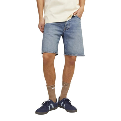 Jack Jones Blue Cotton Bermuda