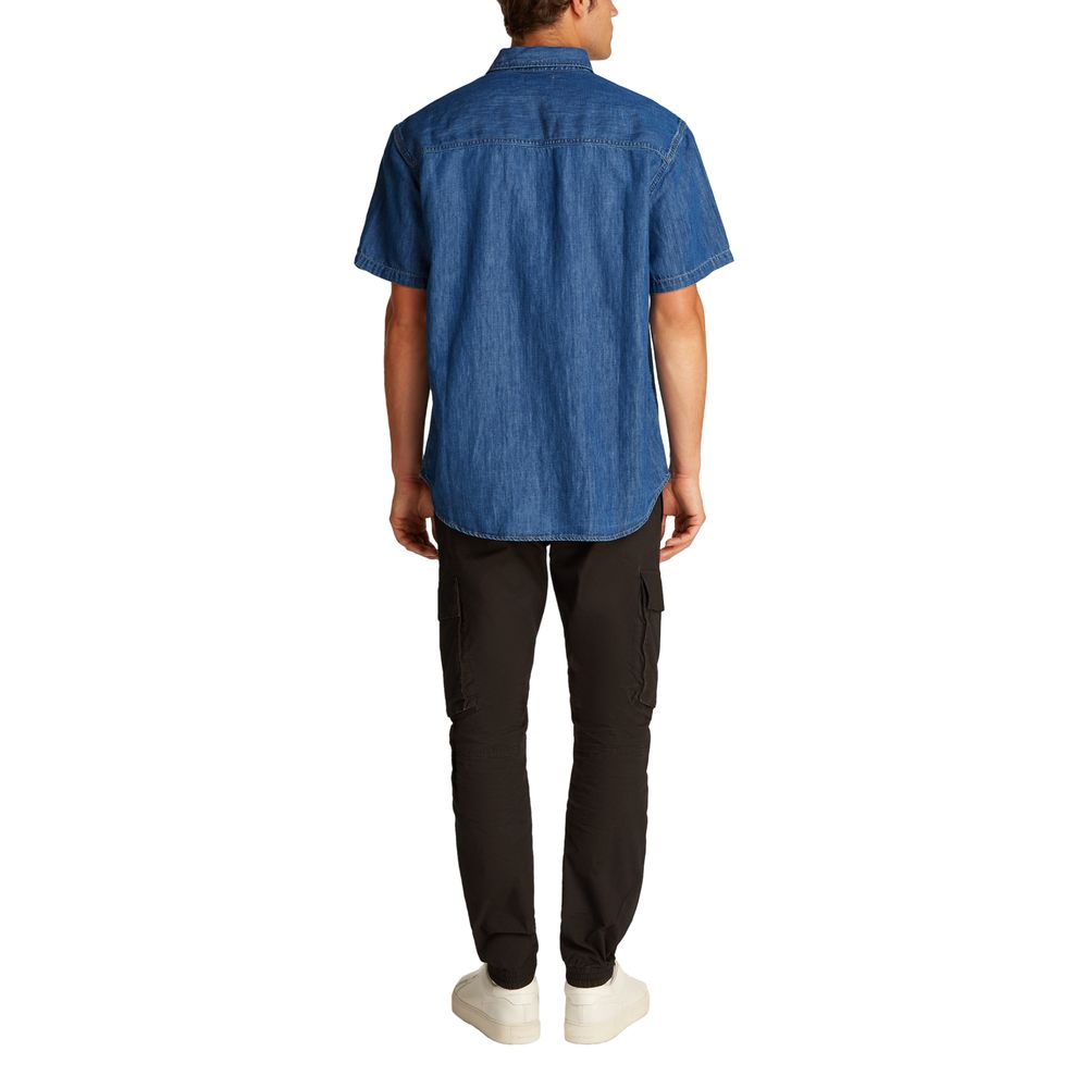 Calvin Klein Jeans Blue Cotton Shirt