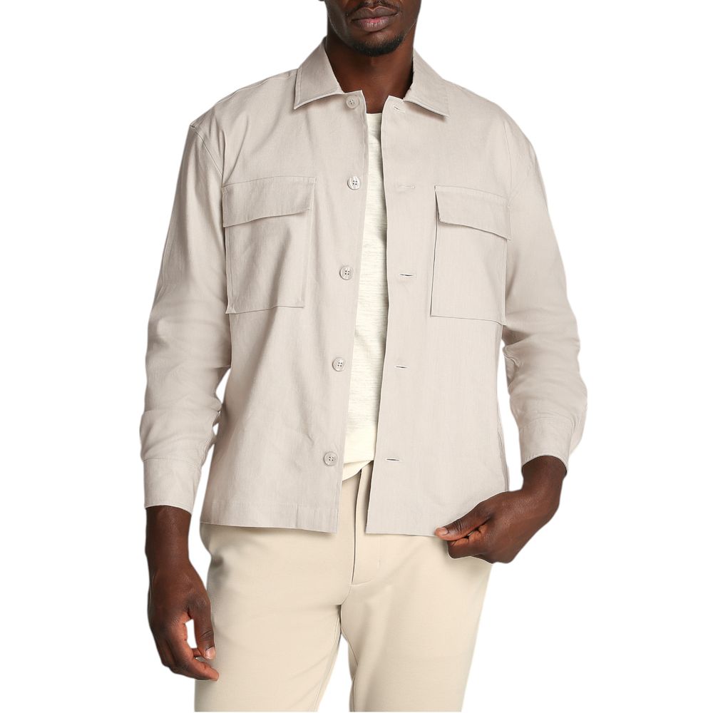 Calvin Klein Beige Lyocell Shirt