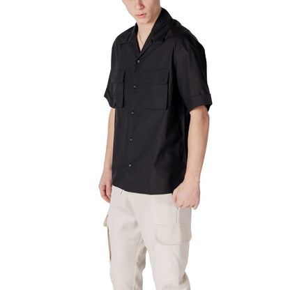 Antony Morato Black Lyocell Shortsleeve