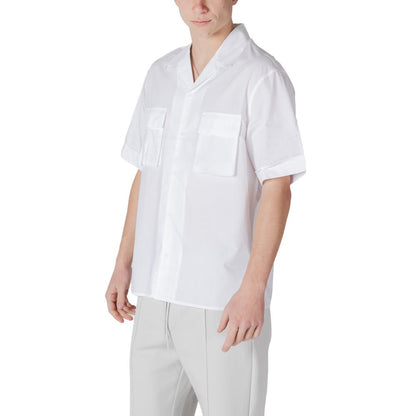 Antony Morato White Lyocell Shortsleeve