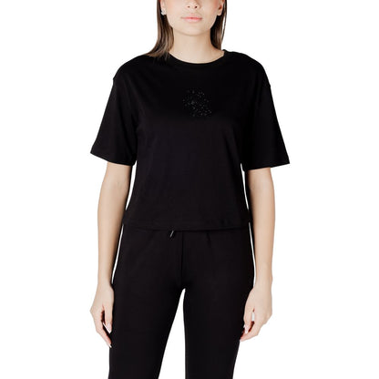 Armani Exchange Black Cotton T-Shirt