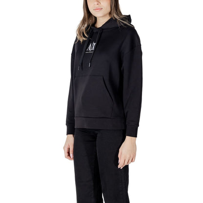 Armani Exchange Black Cotton Hoody