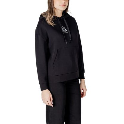 Armani Exchange Black Cotton Hoody