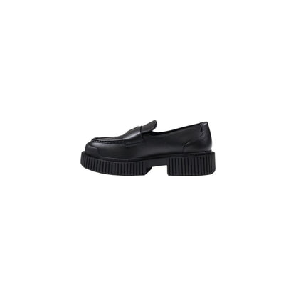 Armani Exchange Black Leather Platform