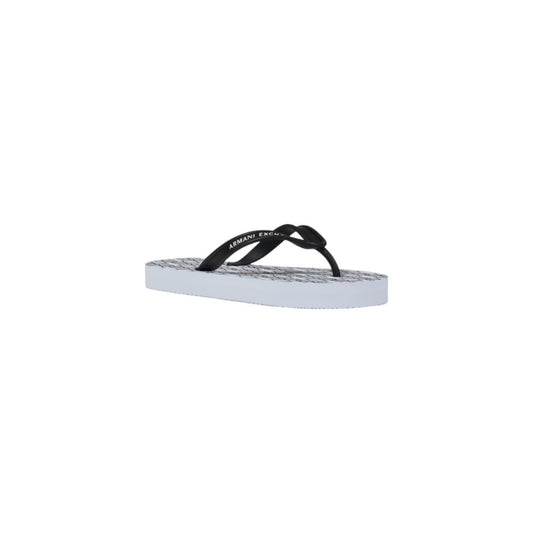 Armani Exchange White Rubber Flip-Flop Sandal