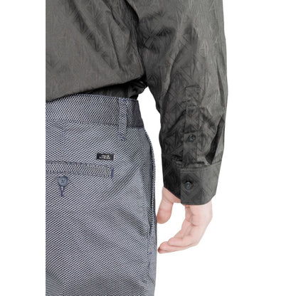 Armani Exchange Blue Cotton Skinny Pant