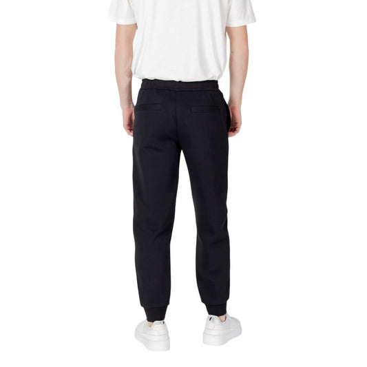 Armani Exchange Black Cotton Joggers Workout Pant