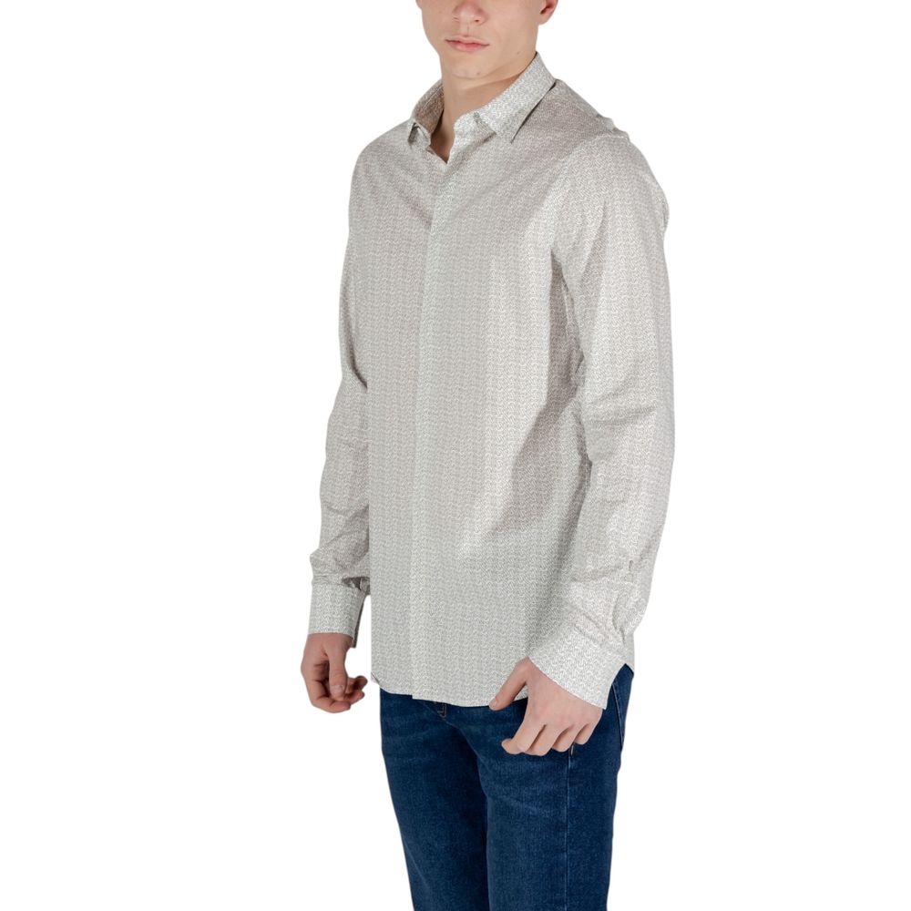 Armani Exchange Cream Cotton Shirt