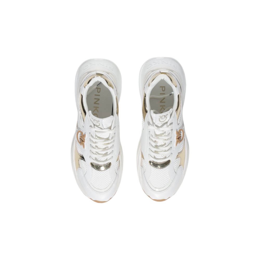 PINKO White Leather Sneaker