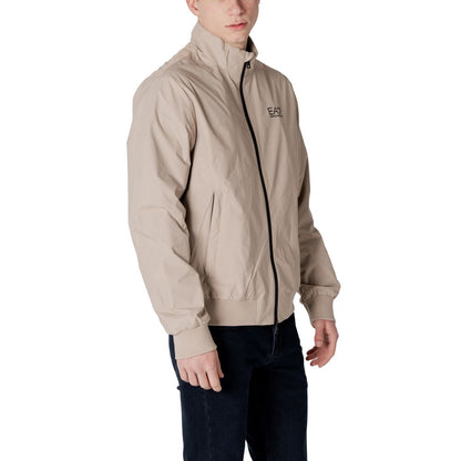 EA7 Emporio Armani Beige Polyamide Jackets & Coat
