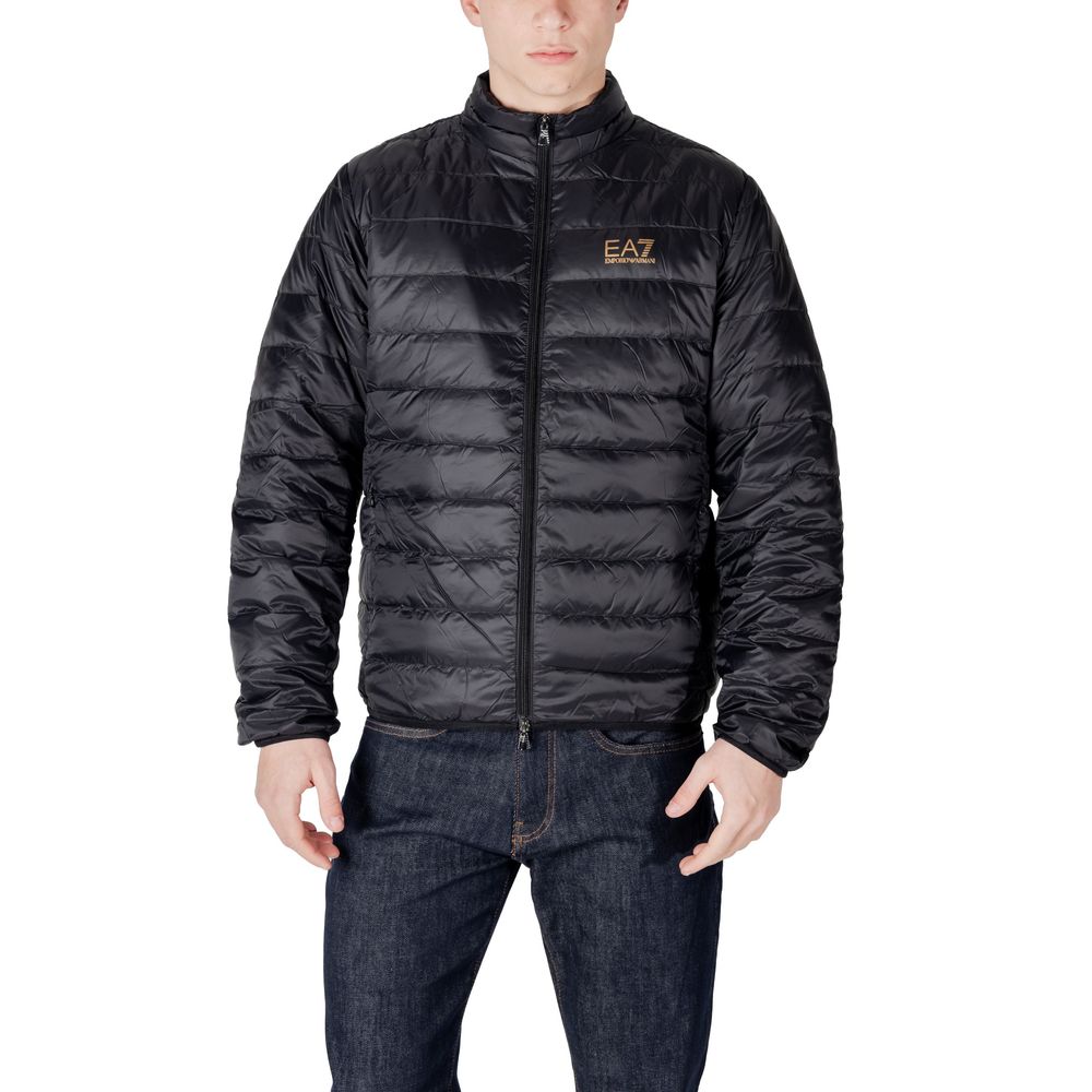 EA7 Emporio Armani Black Polyamide Jackets & Coat