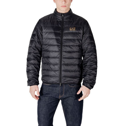 EA7 Emporio Armani Black Polyamide Jackets & Coat