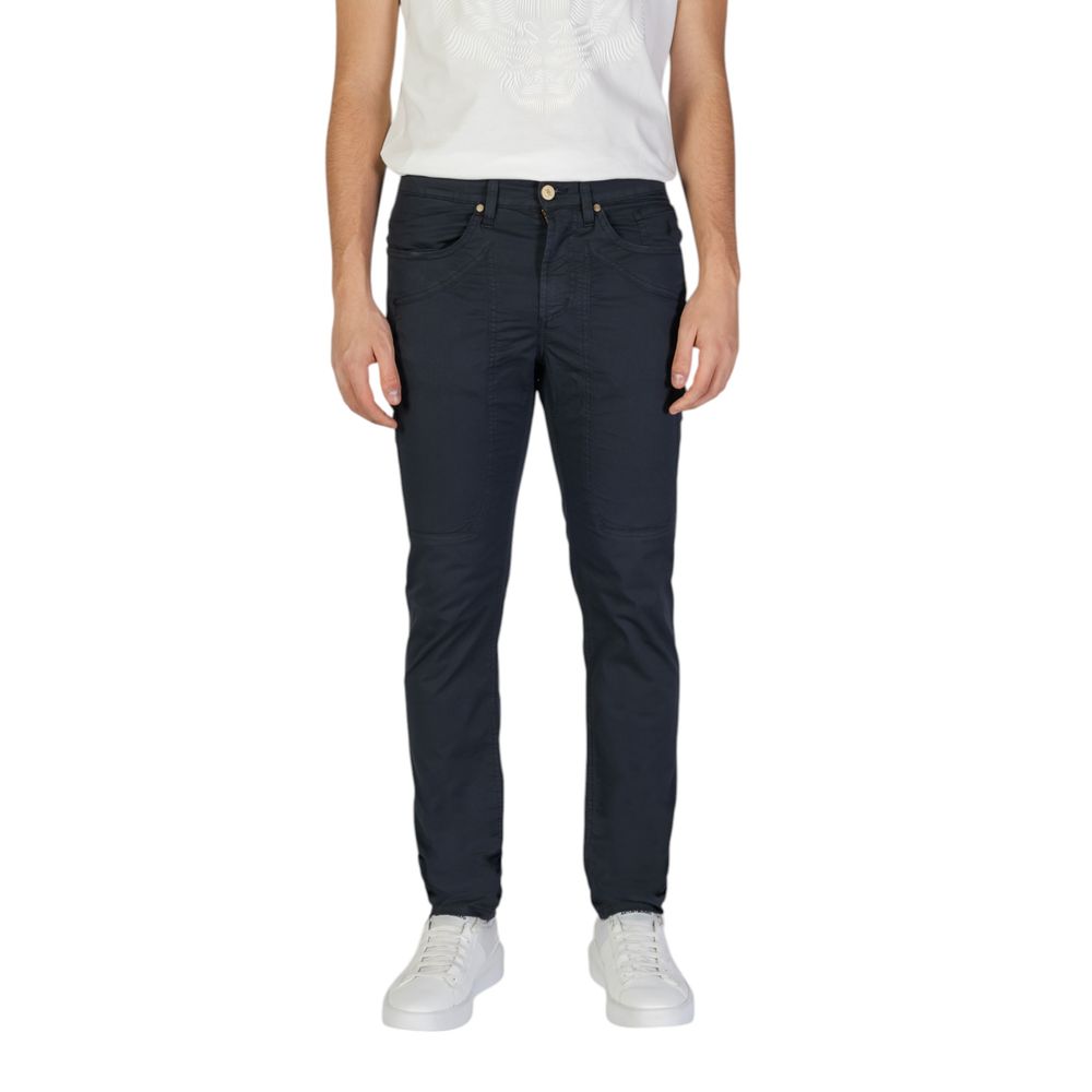 Jeckerson Blue Cotton Skinny Pant