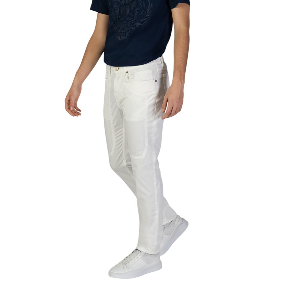 Jeckerson White Cotton Skinny Pant