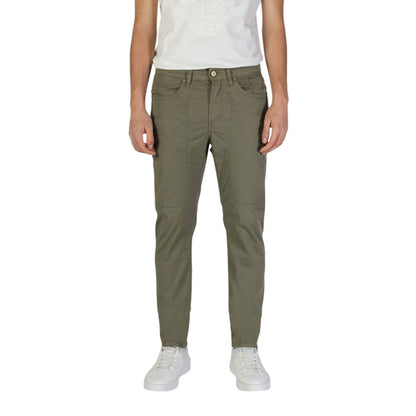 Jeckerson Green Cotton Skinny Pant