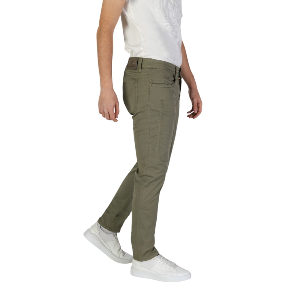 Jeckerson Green Cotton Skinny Pant