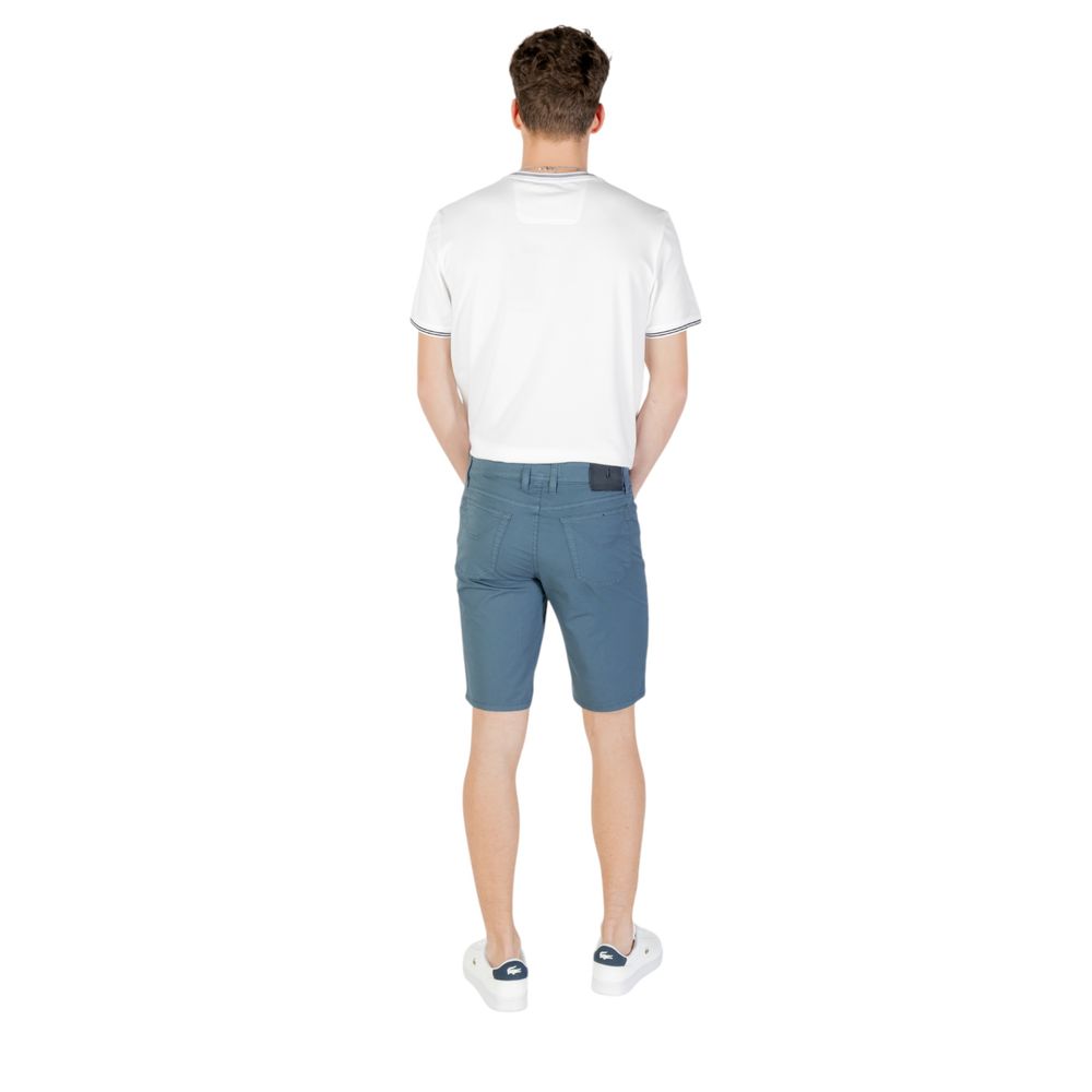 Jeckerson Blue Cotton Bermuda