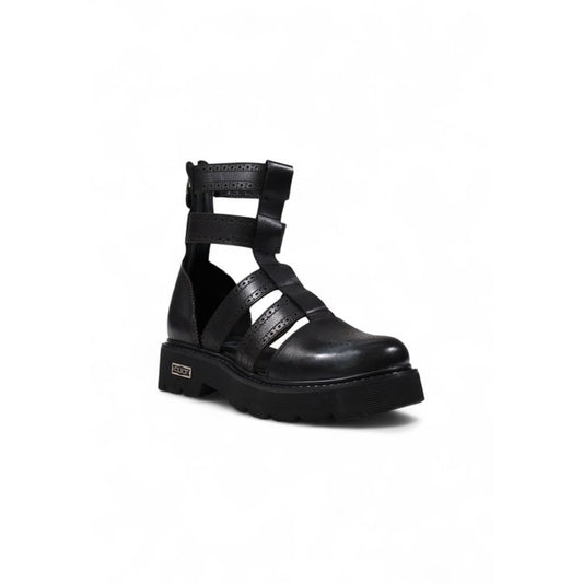 Cult Black Leather Sandal
